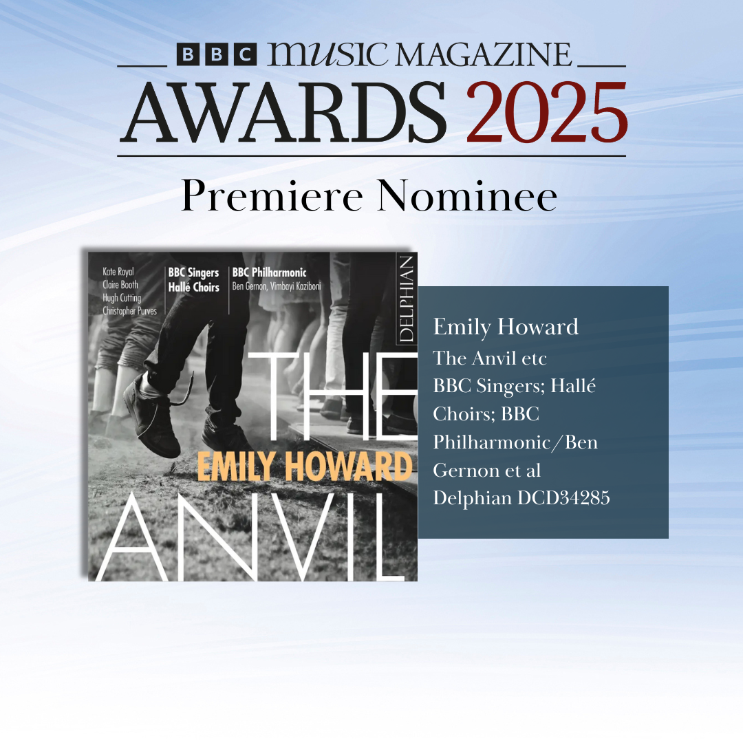 The Anvil (Delphian) nominated for the BBC Music Magazine Premiere Award